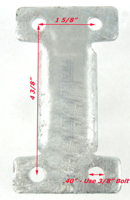 (Qty 2)- Boat Trailer Bolt On 4 Hole Rear Spring Hanger ...