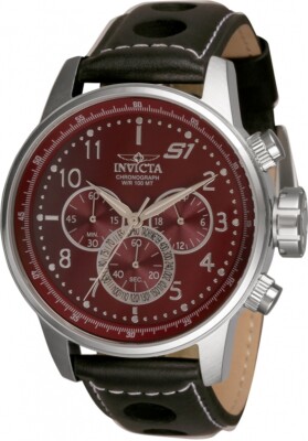 Invicta S1 Rally Chronograph Quartz Burgundy Dial Men's Watch 30915