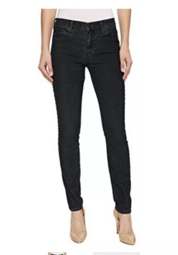 Hudson Jeans Nico Super Skinny Черные вельветовые джинсы Потертый черный 24 195 долларов США