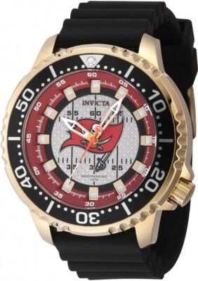 Мужские часы Invicta Nfl Tampa Bay Buccaneers с кварцевым серым циферблатом 48112