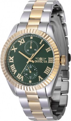 Женские часы Invicta Specialty GMT с зеленым кварцевым циферблатом 47441