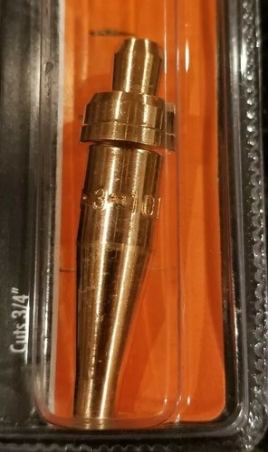 HOBART VICTOR #1 Acetylene Cutting Tip (3-101) Compatible Cuts 3/4