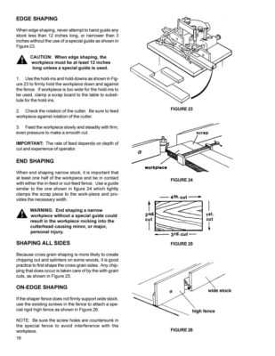 POWERMATIC 27 & 27 Super Wood Shaper Instructions & Part Owner's Manual 1235