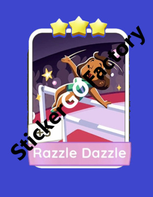 Monopoly Go-Razzle Dazzle-3 Sticker-Set 11 Fast Delivery (Read Description)
