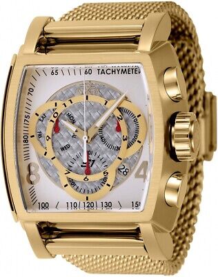 Мужские часы Invicta S1 Rally Chronograph с кварцевым серебряным циферблатом 46013