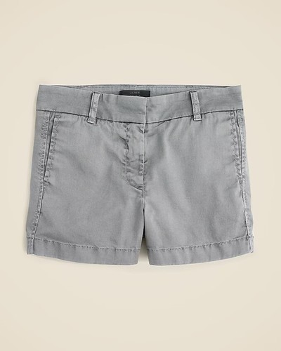 CIOTA × J.PRESS Chino Cloth Shorts 4 Girls Uniform Woven Stretch Chino Shorts 4-Pack - TAN | The