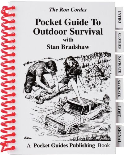 Pocket Guide To Outdoor Survival Book Laminated Navigation Signaling Start