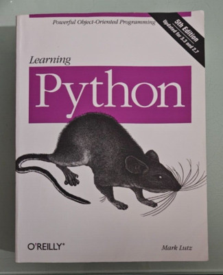 o'reilly / mark lutz   LEARNING PYTHON   fifth 5th edition  softcover