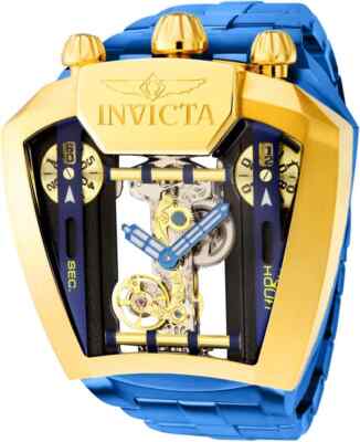 Эксклюзивные кварцевые мужские часы Invicta Speedway Zager с черным циферблатом 35458