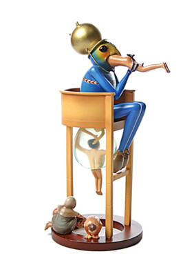 Hieronymus BOSCH Devil on Night Chair Resin Sculpture 8-1/2