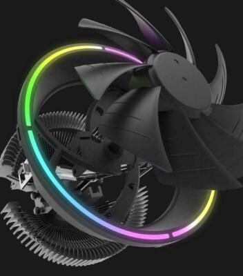 1pcs Aigo 125mm CPU Cooling Fans RGB darkvoid Sync Computer Heat Sink PC Cooler