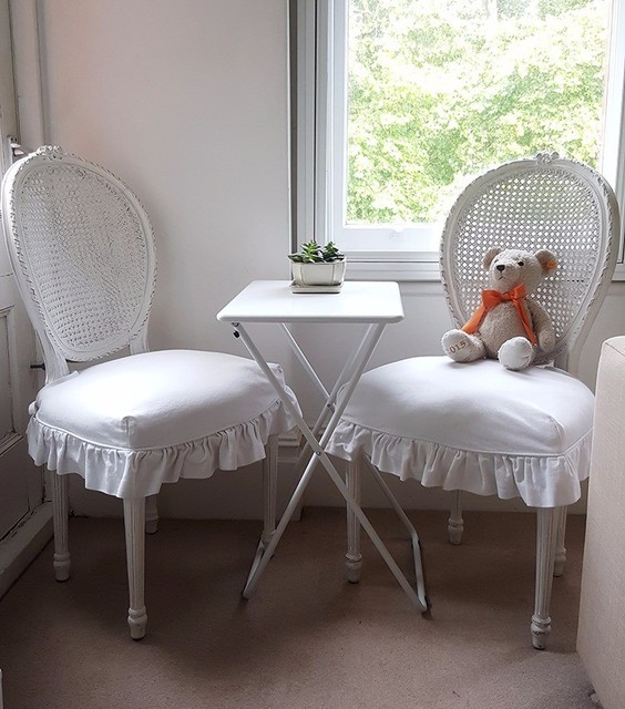 Rachel Ashwell Shabby Chic 2 Darcy Chairs With Slipcover Rrp