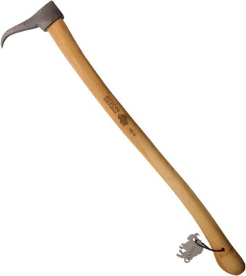 Bison 1879 Hookaroon Carbon Steel With Tip Hooks Into Blade Oiled Hickory Handle