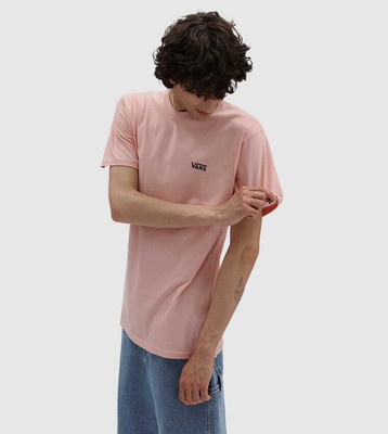 

Vans Left Chest Logo SS Lifestyle Футболка мужская Deco Rose Спортивная повседневная футболка, Розовый, Vans Left Chest Logo SS Lifestyle T-Shirt