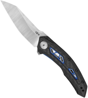 Zero Tolerance 0762 Flipper Knife 3.4'' CPM-20CV Blade Black Carbon Fiber Handle