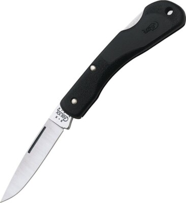 CASE XX KNIFE - BLACK MINI BLACKHORN LOCKBACK  #00253 - 3 1/8'' CLOSED - NIB