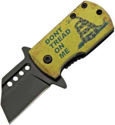US Flag pocket knife Money Clip Don't Tread on Me Logo Gift Boxed