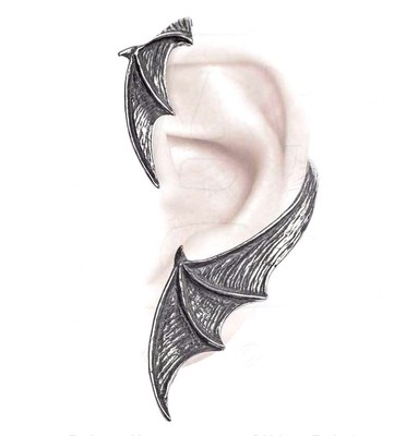 Alchemy Gothic A Night With Goethe Bat Wing Left Earwrap Earring Wrap E376 NWT