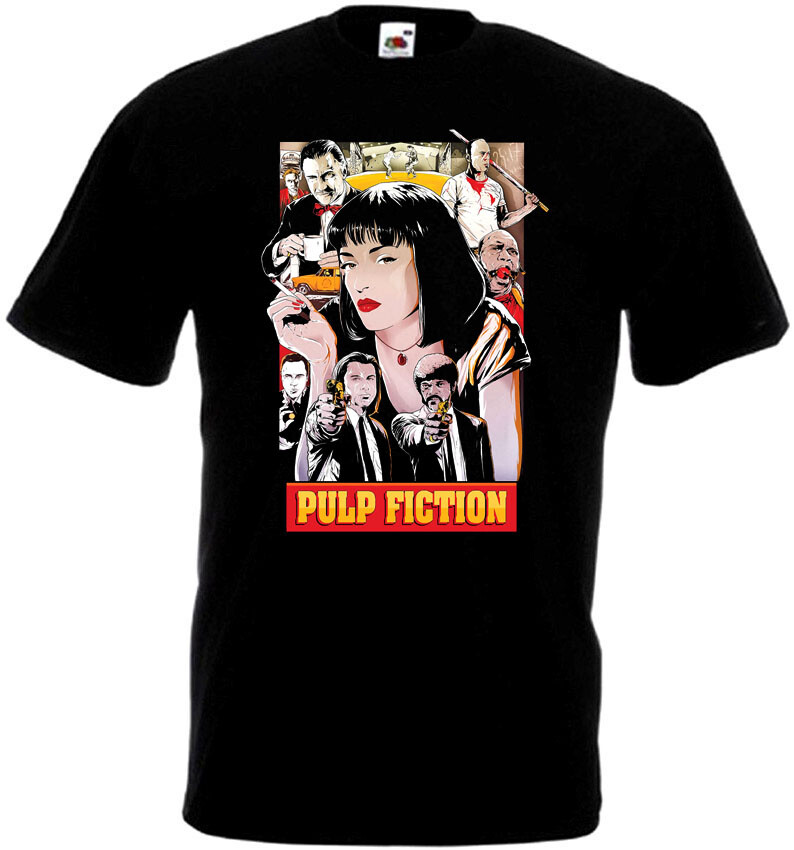 Pulp Fiction v7 T-shirt black Quentin Tarantino all sizes S