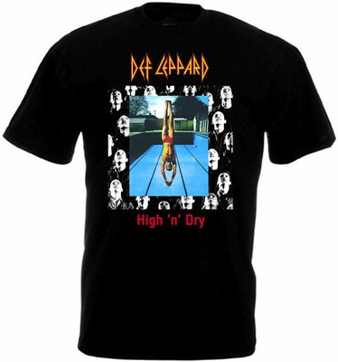 Def Leppard High Dry T-shirt Black Men S-234XL MM1611