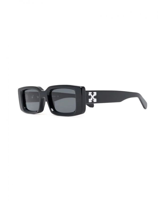 Pre-owned Off-white Arthur Square Frame Sunglasses 100% Authentic Brand In Black