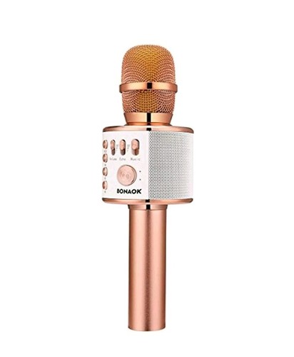 BONAOK Wireless Bluetooth Karaoke Microphone,3-in-1 Portable Handheld karaoke