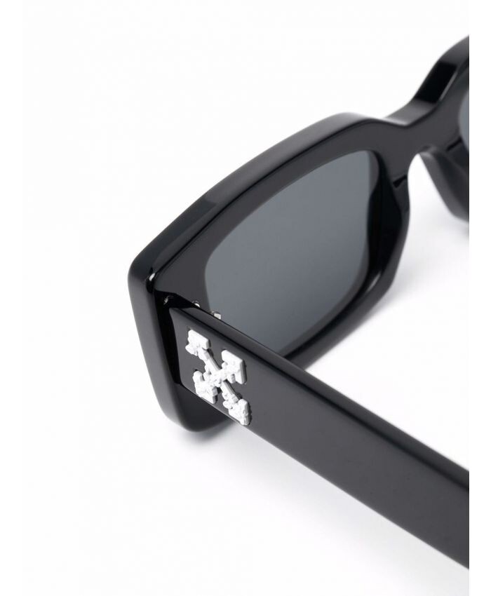 Pre-owned Off-white Arthur Square Frame Sunglasses 100% Authentic Brand In Black