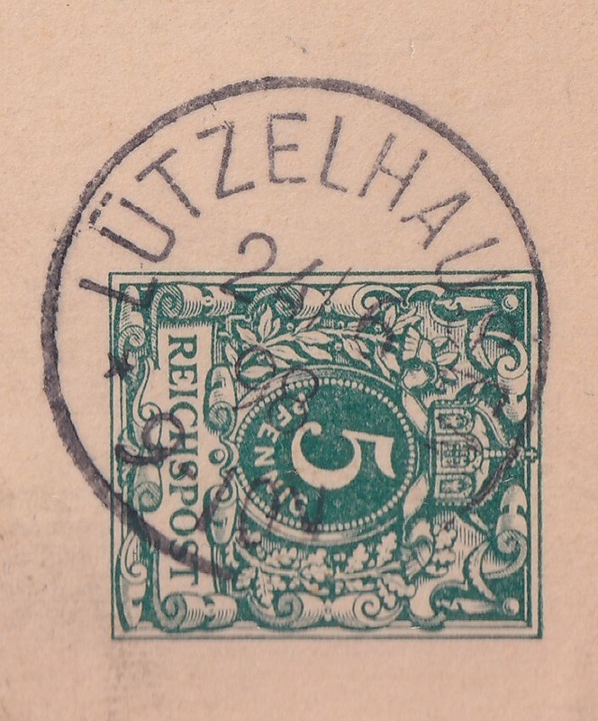 59564) LÃTzelhausen ElsaÃ Guter Stempel 1898 Auf Postkarte Nach StraÃBurg