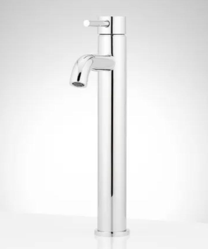 Signature Hardware Lexia 1.2 GPM Single Hole Bathroom Faucet, Chrome