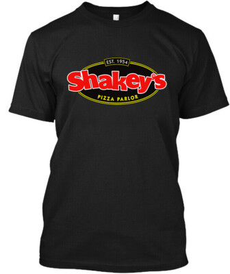 Limited NWT Shakey's Pizza Food Breakfast Restaurant Graphic Logo T-Shirt S-4XL