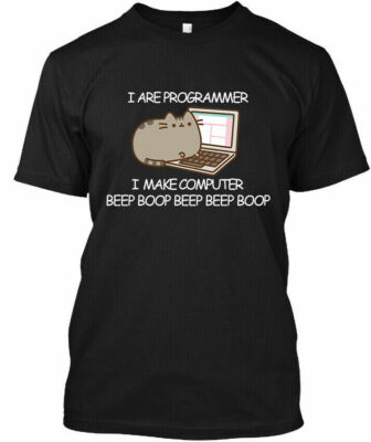 RARE!! LIMITED NWT I ARE PROGRAMMER I MAKE COMPUTER BEEP BOOP T SHIRT Size S-2XL