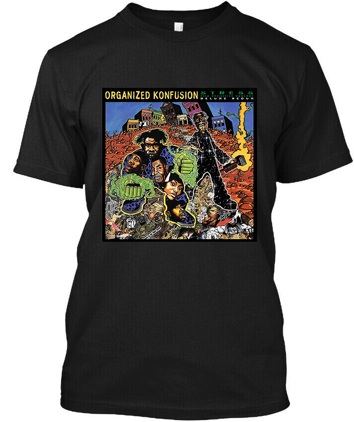 公式 Organized Konfusion - Stress T-Shirt Limited New Organized Konfusion Stress The Extinction Agenda