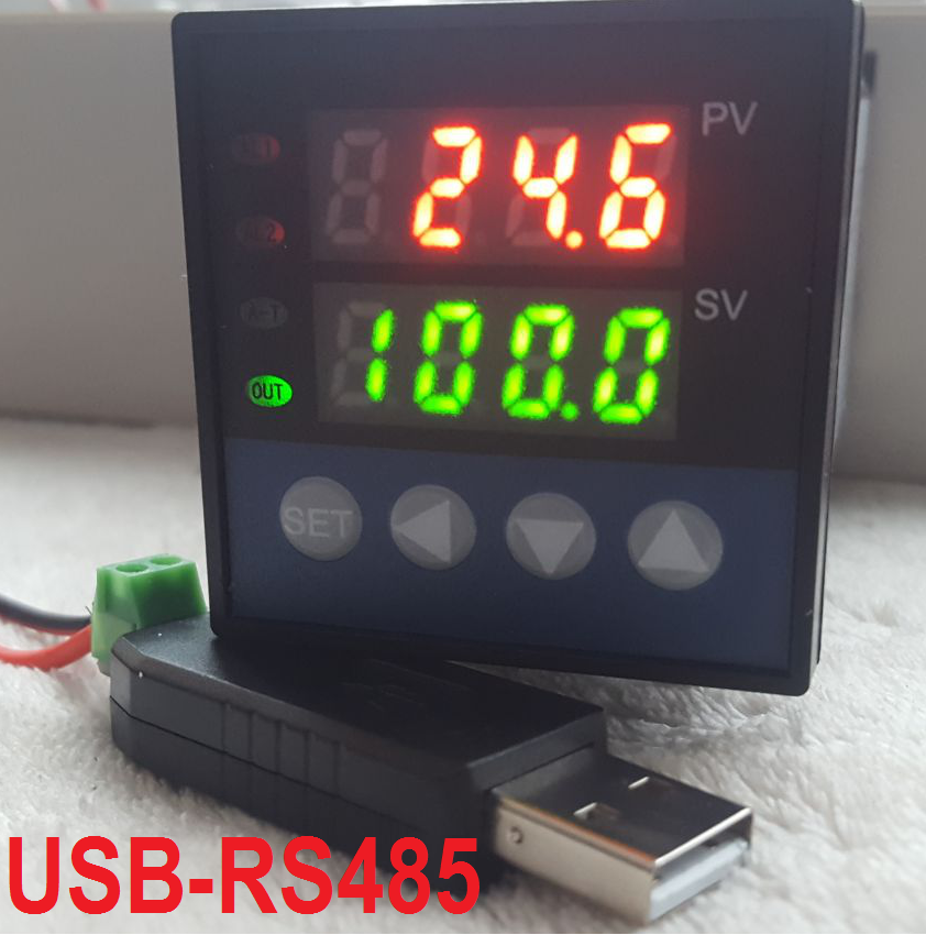 PID Temperature Controller Recorder Data Logger SSR Output °C °F + USB RS485 PC