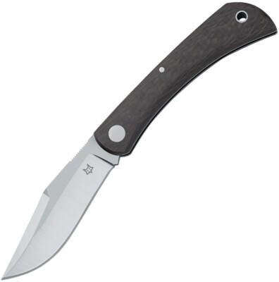 Fox Libar Folding Knife 2.88'' Bohler M390 Stainless Blade Carbon Fiber Handle