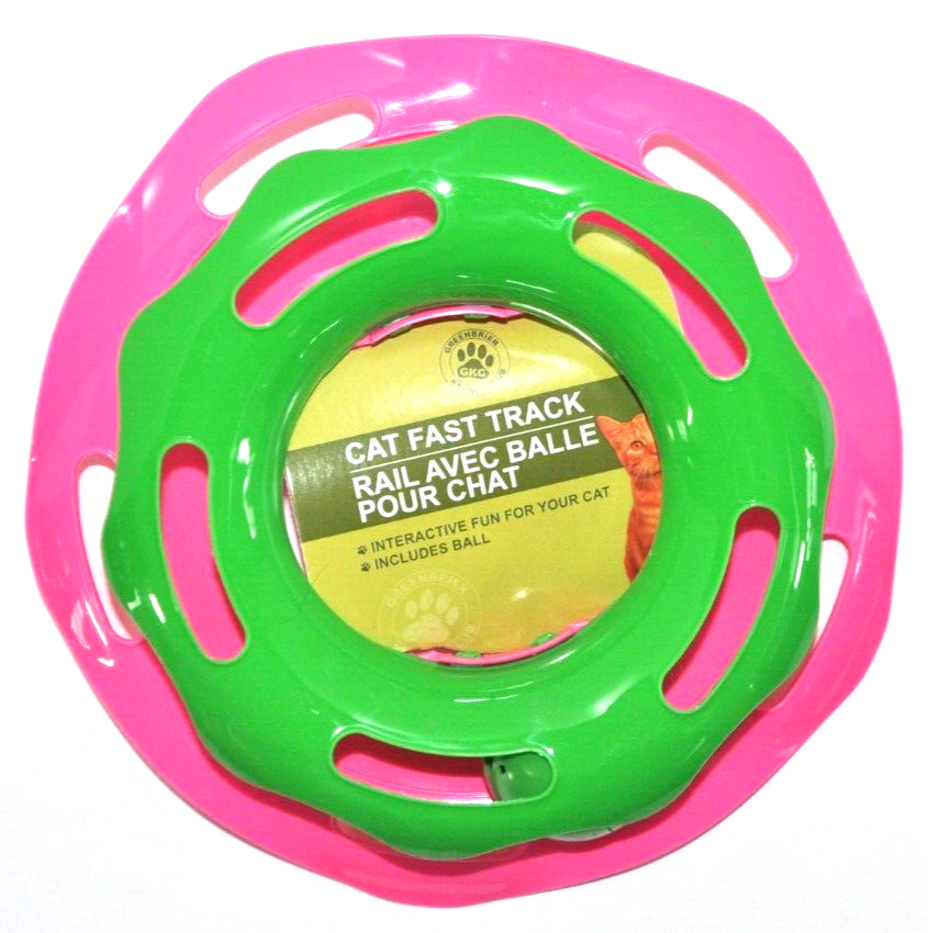 Cat Toy Greenbrier Kennel Club Cat Fast Track Pink & Green Kittens/Cats Toy