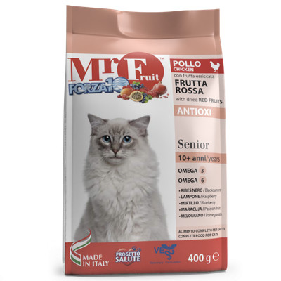 Forza10 Senior Cat Mr. Fruit Dry Food With Chicken and Red Fruits, 1,5kg