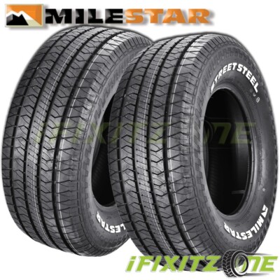 2 Milestar Streetsteel P245/60R15 100T SL RWL All Season High Performance Tires