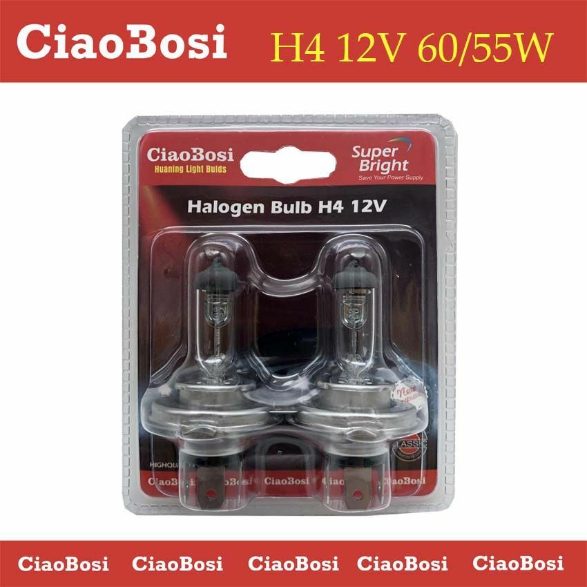 Set 2 Lampadine Lampade Auto Moto Alogene H4 12V 55W C-186285 linq