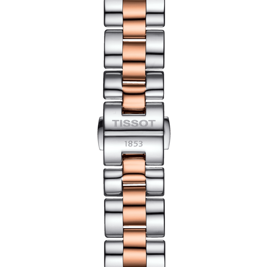 Pre-owned Tissot T-wave Mother Of Pearl Dial Rose Gold Women's 30mm Watch T1122102211301