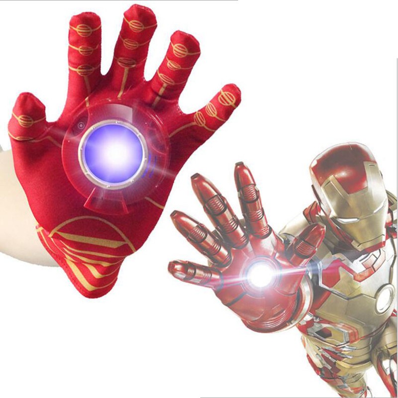 Man Cosplay Glove Flash Sound Avengers Kids Action Figure Cartoon Toy Gift