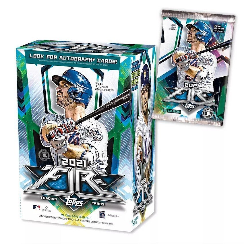2021 Topps Fire Blaster Box ⚾️ Factory Sealed 7 Packs plus