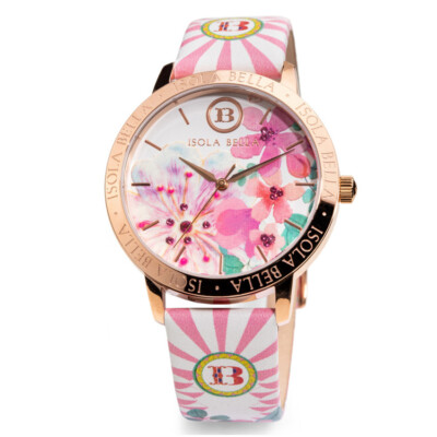 Reloj Mujer Isola Bella FLORES DE DURAZNO 40000046 NUEVO Y ORIGINAL