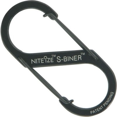 Nite Ize Sb30301 Double Gated Carabiner 25 lb Stainless Steel Black Size 3