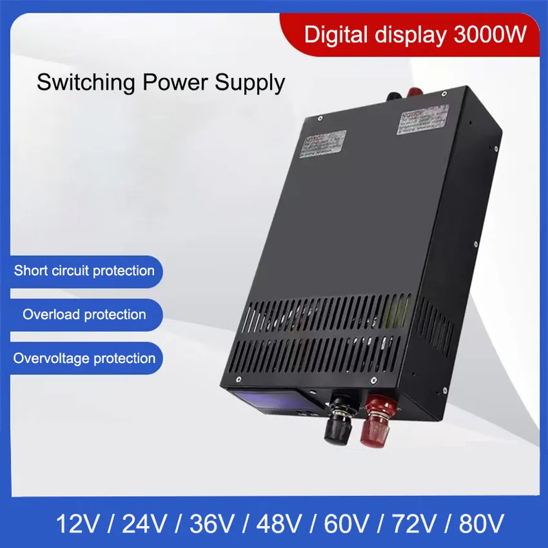 3000W high power switching power supply 110/220V 12V 24V 36V 48V 60V 72V 80V Dig