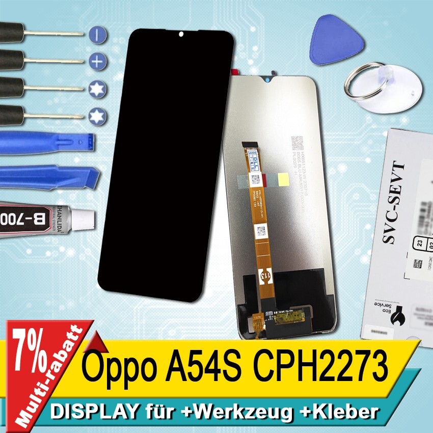 Display für Oppo A54S CPH2273 Bildschirm Service Pack Schwarz+