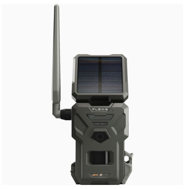 New Spypoint Flex-S Dual Sim Solar Wireless AT&T & Verizon Game Camera 36MP