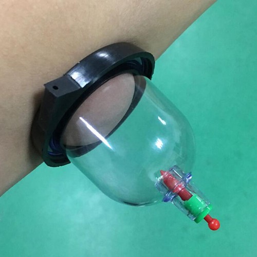 Shock Pulse E-Stim Nipple Stimulation Breast Cup Suction Pump Enlarger BDSM