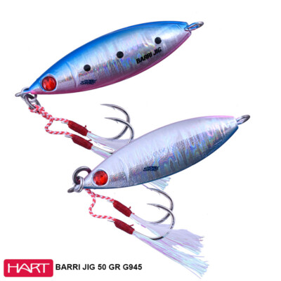 SLOW PITCH  BARRI JIG  50 GR COL.G945 BLUE PINK  METAL JIGGING IHBA50945 HART