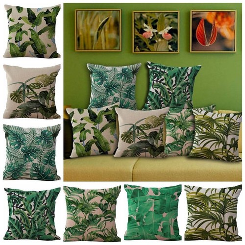 Vintage Bahama Swaying Palms Outdoor Cushion Cover Throw Pillow