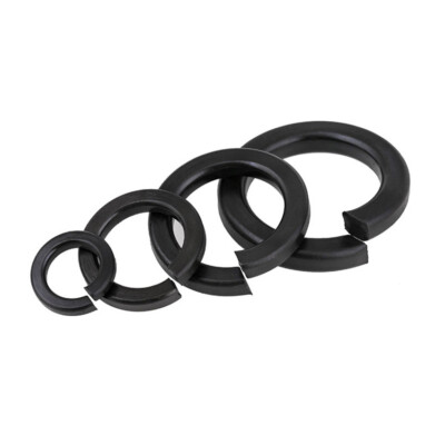 8.8 Grade Carbon Steel Split Spring Locking Washers M2 to M30 Black M4 M5 M6 M8